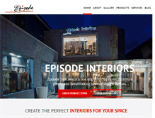 Tablet Screenshot of episodeinteriors.com